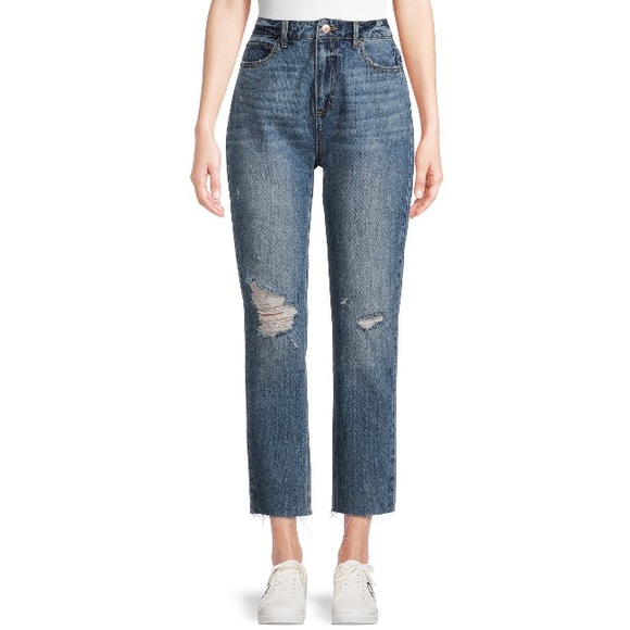 NWT NOBO Super High Rise Slim Straight Crop Jeans - Size 17 - Picture 2 of 12